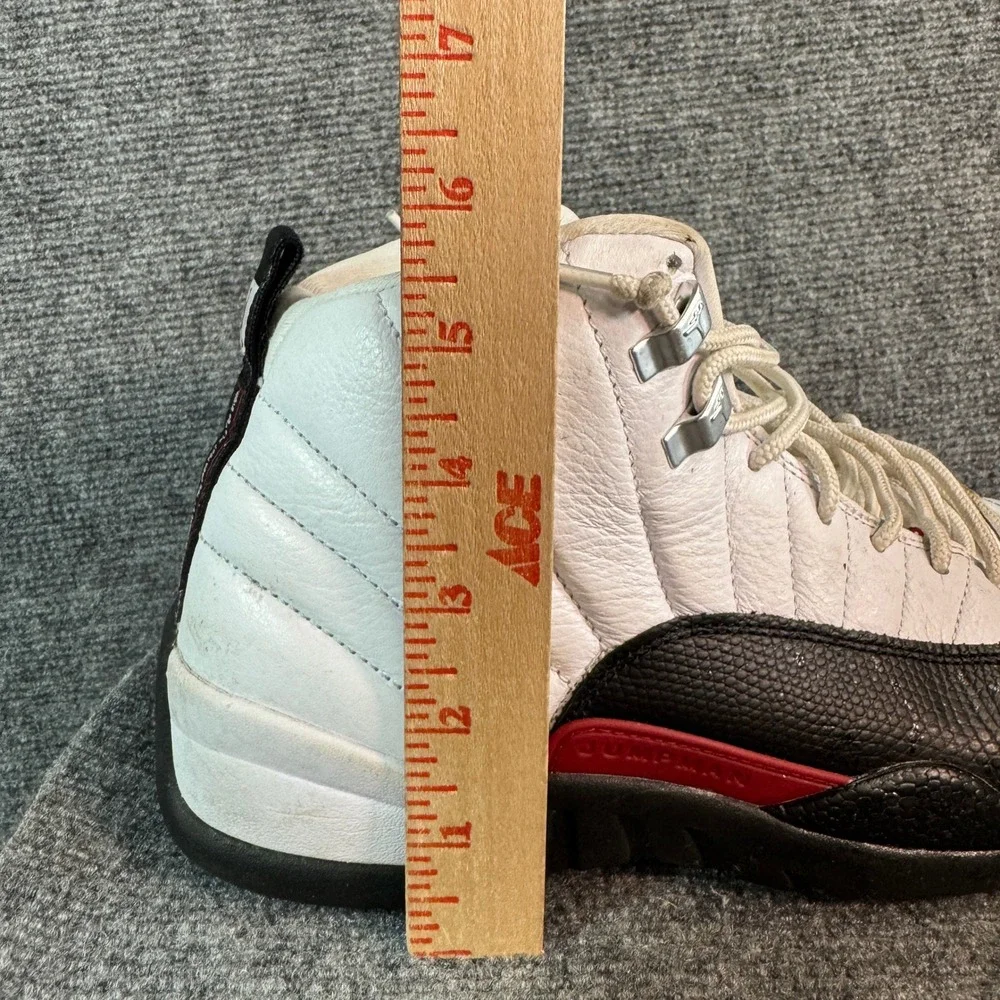 Air Jordan 12 Retro Taxi White Black Red 130690-125 Mens 10 Basketball Shoes
